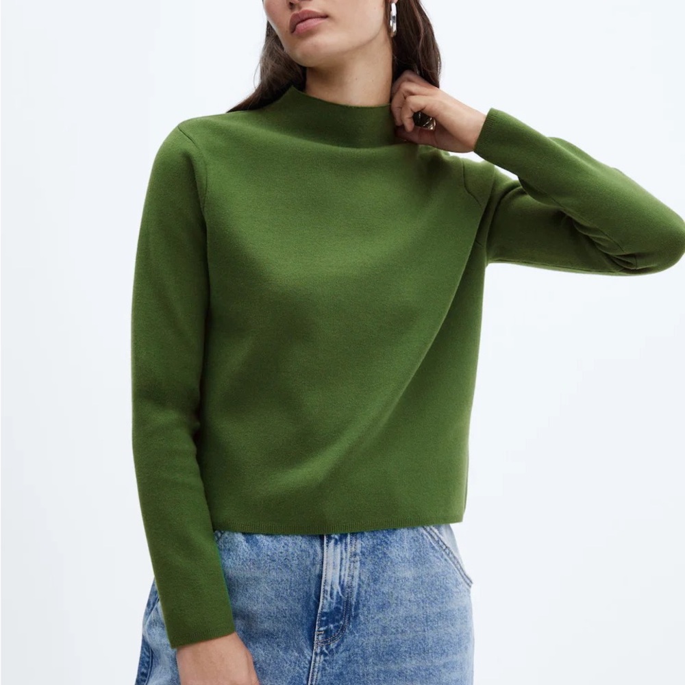 NWT MANGO High Collar Sweater